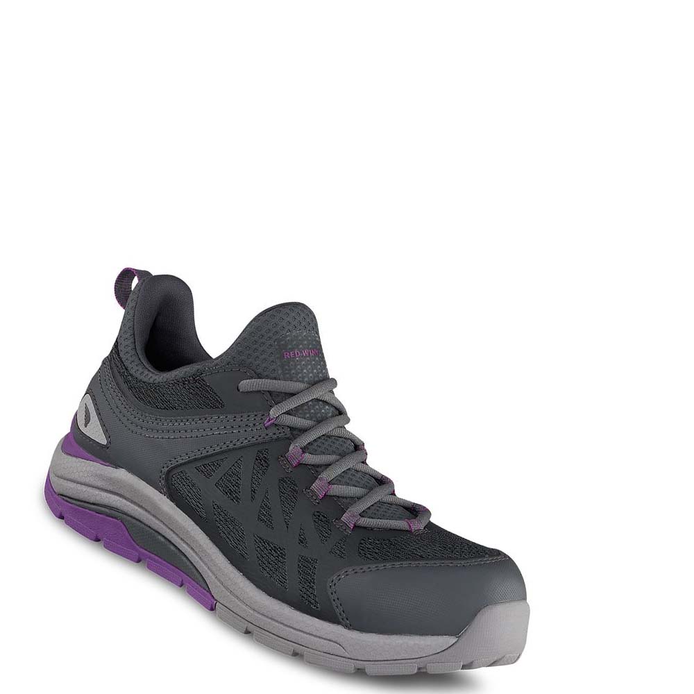 Red Wing CoolTech™ Safety Toe Athletic Work Women\'s Safety Shoes Grey / Purple | ZA 117MQZ